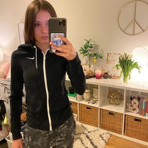 Black Nike zip up sweatshirt